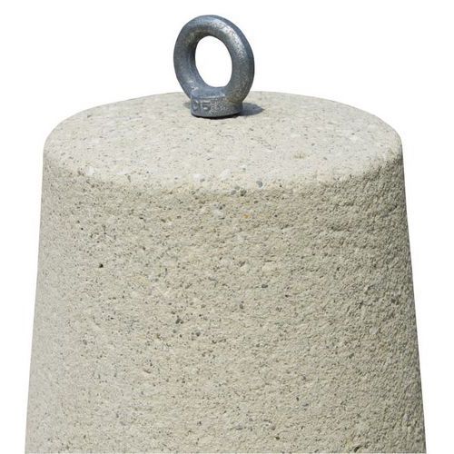 Anneau de levage pour bornes - Acier galvanisé Ø 6.4 cm - Hauteur utile 65 mm - Robuste et durable