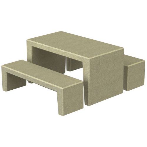 Table Bancs Story - Ocre Sablé
