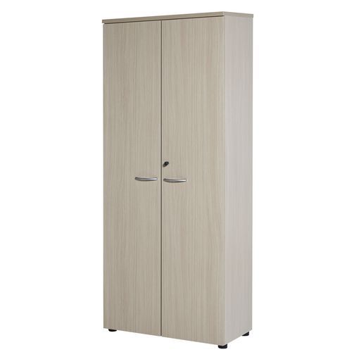 Armoire Duetto Larg. 80 Cm 4 Tab.2 P. Battant Haut. 201 Cm Chêne Clair