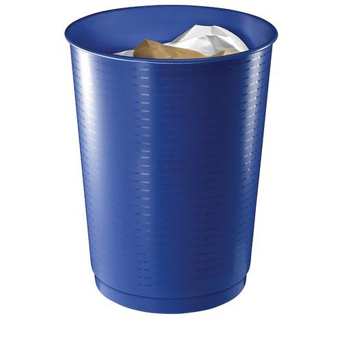 Corbeille à déchets bleu cobalt - 40 L - CEP Corbeille à déchets bleu cobalt - 40 L - CEP