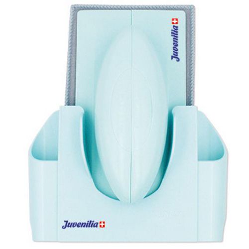 Juvenilia - Brosse Magnétique pour Tableau - 2 Compartiments Bleu Clair - Rechargeable