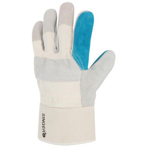 Singer Safety - Gant paume cuir croûte bovin renfort - EPI résistant et durable