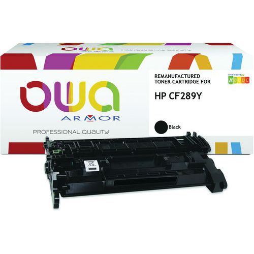Owa - Toner remanufacturé HP CF289Y Noir - 20000 pages - Éco-responsable et recyclable