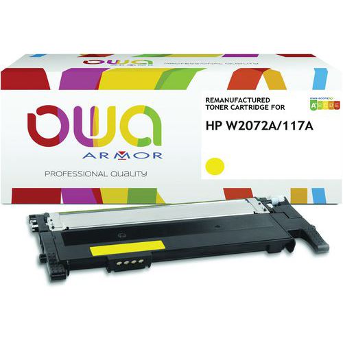 Owa - Toner remanufacturé HP W207A Jaune - 700 pages - Compatible Laser HP - Idéal Télétravail