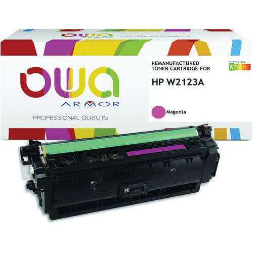 Owa - Toner remanufacturé HP W212A Magenta - 4500 pages - Compatible Laser HP