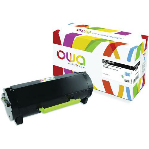 Owa - Toner remanufacturé Lexmark 50F2H00 Noir - 10000 pages - Laser - Télétravail