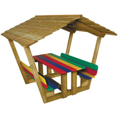 Table Cabane Enfant Pin Cliv Multicolor - Élémentaire