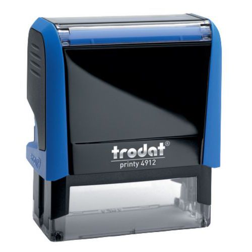 Trodat - Tampon formule Saisi - Bleu - Encre bleue - 47x18mm - 1 ligne