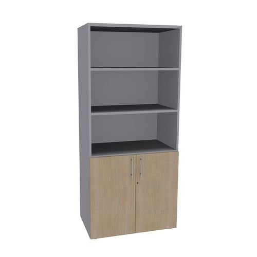 Biblio. Phylos 2 Portes Lxh : 80 X 180 Cm Chêne