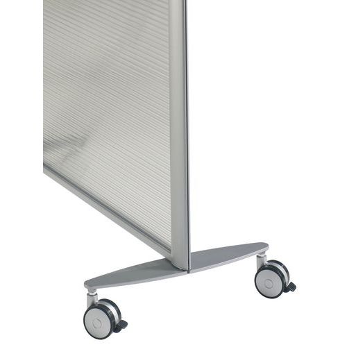 Pied De Stabilité à Roulettes Pour Cloison Kprim Argent