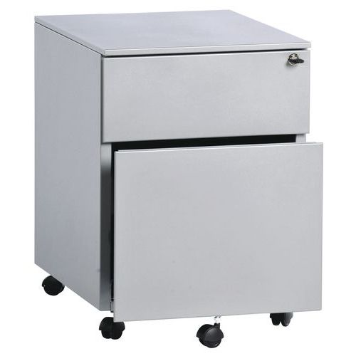 Caisson Tout Métal 2 Tiroirs Alu