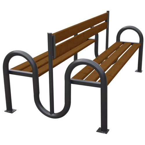 Banquet. Pd Mecano Soudés 8 Lames Bois Raddouble Riviere 180