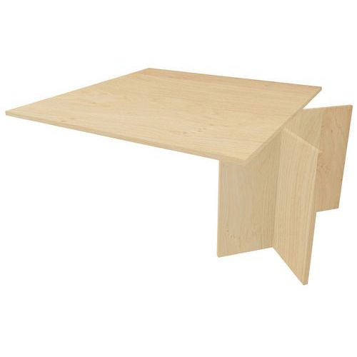 Extension 140 X 140 Cm Pour Table Ovale Chêne Clair