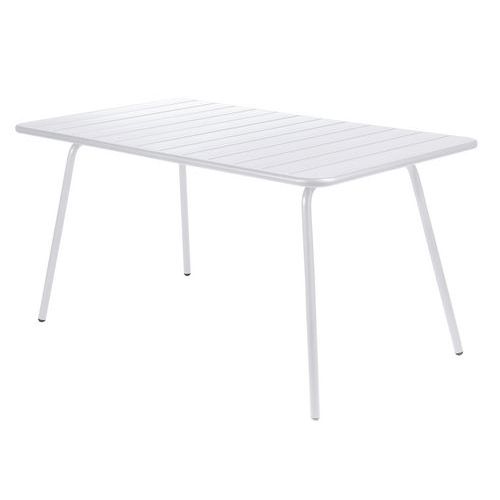 Table 143x80 Luxembourg Blanc Coton