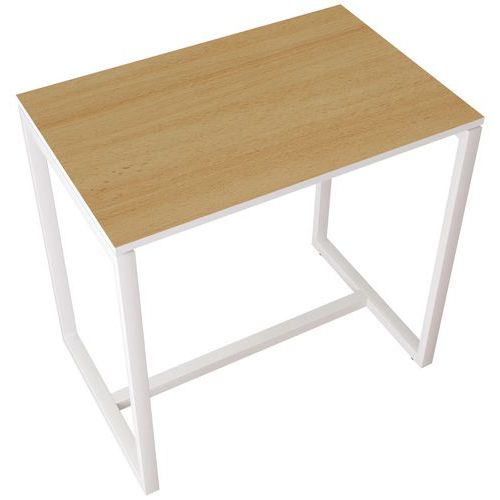 Table Réunion Haute Easy Office 4 Personnes Plateau Hêtre