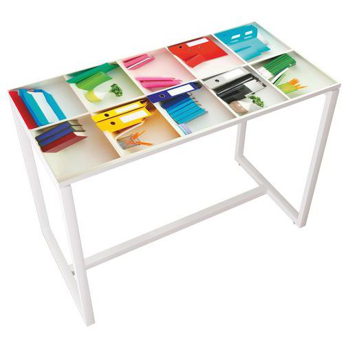 Table Réunion Haute Easy Office 6 Pers Plt Décor Bureau