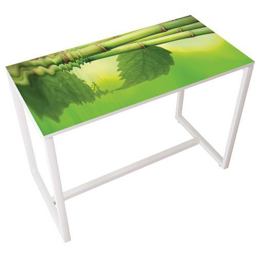 Table Réunion Haute 6 Pers. Plateau Zen- Manutan Expert