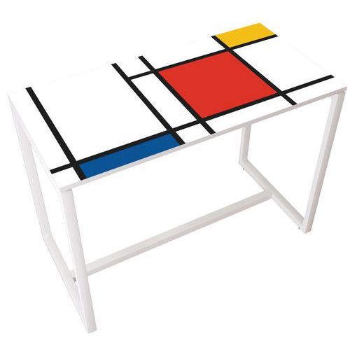 Table Réunion Haute Easy Office 6 Pers. Plateau Décor Design