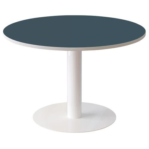 Table Ronde Ã˜ 115 Cm Easy Office Plateau Anthracite