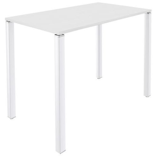 Table Lounge 4 Pieds L140 X P80 X H105 Blanc / Blanc