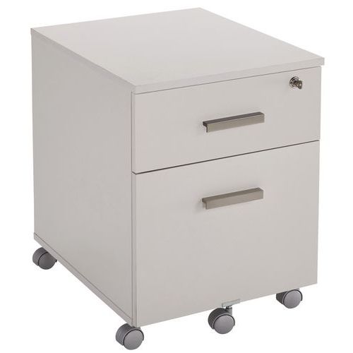 Caisson Mobile 2 Tiroirs Blanc Perle L43xh56xp60