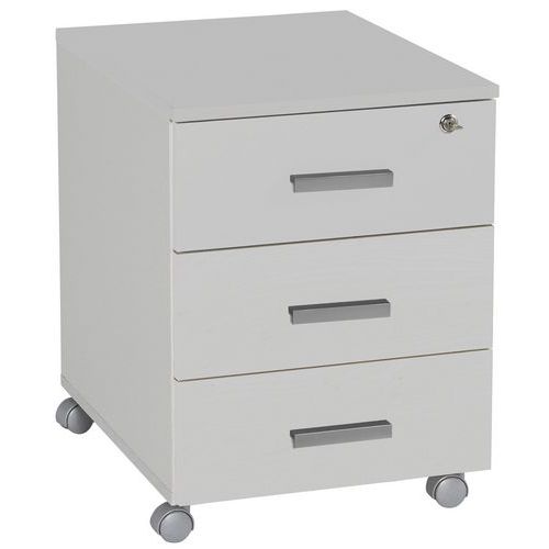 Caisson Mobille 3 Tiroirs Blanc Perle L43xh56xp60