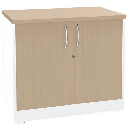 Armoire Quatuor 2 Portes Battantes 80x75 Chêne/blanc