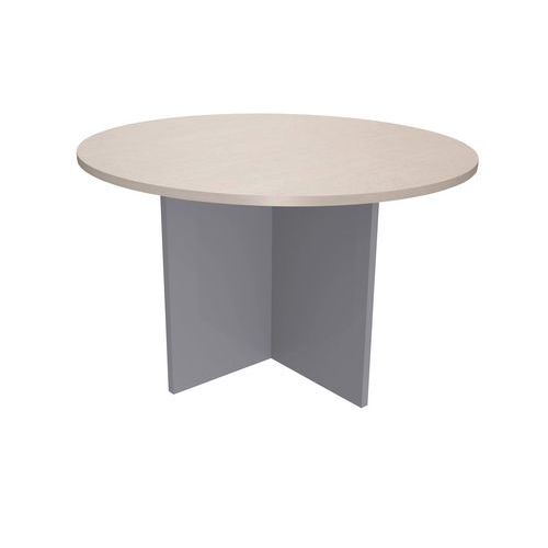 Table De Réunion Ã˜ 120cm Blanc/alu