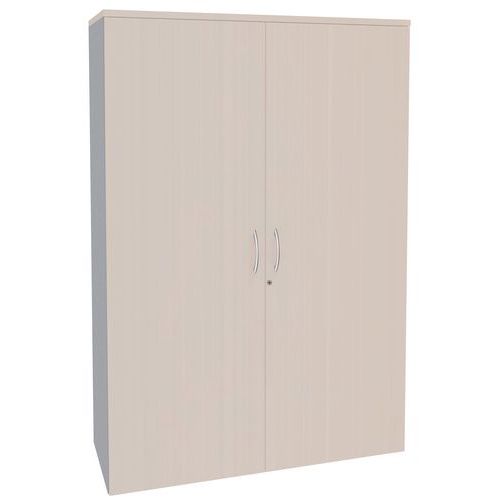 Armoire 2 Portes Battantes 120x180 Blanc/alu