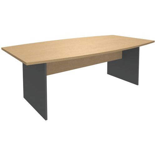 Table Quatuor Tonneau 200x100cm Hêtre/anthracite