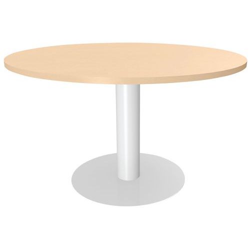 Table Ronde Azari Ã˜120 P/central Chêne/blanc