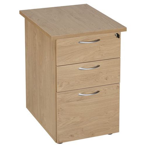 Caisson Hauteur Bureau Quatuor Profondeur 60 Cm Chêne