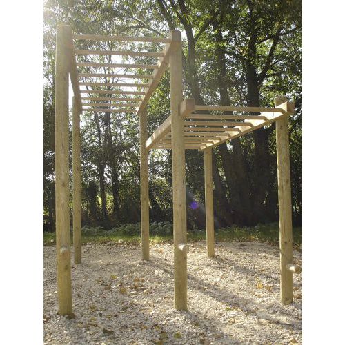 Procity - Module sportif adulte échelle de suspension - Pin - Parcours Santé - Scellement direct