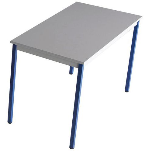 Table Universalis Rectangle 120x70 Plt. Gris Pied 5010 Bleu