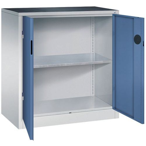 Armoire Charges Lourdes 1 Tablette L120 H100 P50 5010 Bleu Gentiane