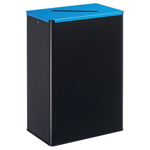 Poubelle Sélectif 60l Calitri Tri Papier Manganèse/5015 Bleu