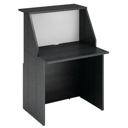 Banque D'accueil Musa Mod. Haut 80 X 117 Cm Frêne Noir/blanc