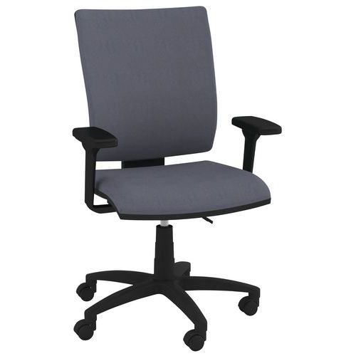 Siége Optima Dossier Bas Contact Perm. M1 Gris Pied Noir