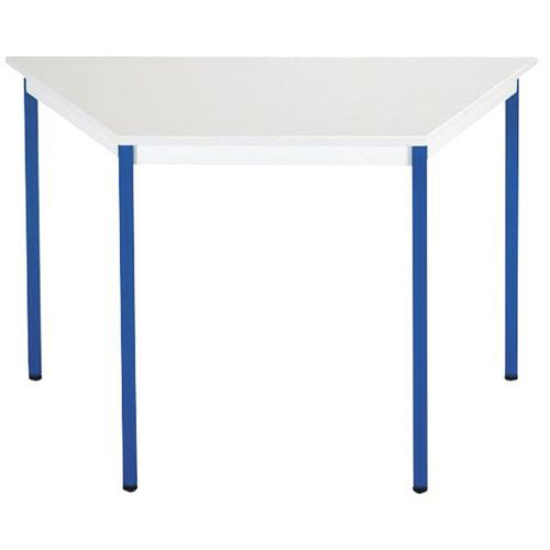 Table Universalis Trapeze 120x60x60 Plt Gris/5010 Bleu