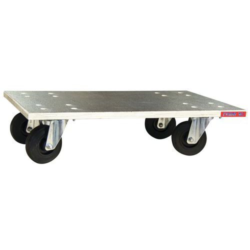 Plateau Roulant Bois Glissnot 600 X 400 Roues Caoutchouc