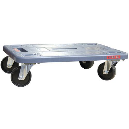 Plateau Roulant Renforcé 600 X 400 Force 350 Kg Roues Nylon