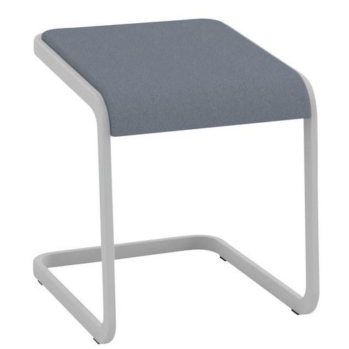 Tabouret Bas Cstool Structure Alu Assise Gris Non Feu M1