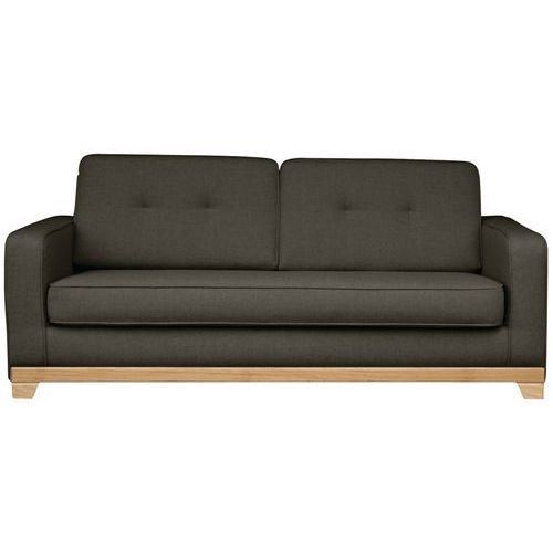 Canapé 3 Places Prétoria Tissu Polyester Chiné Taupe