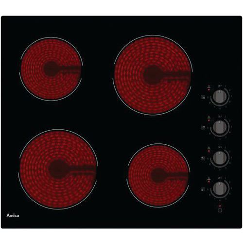 Table de cuisson vitrocéramique AMICA-AVM3540-59 cm-Noir Table de cuisson vitrocéramique AMICA-AVM3540-59 cm-Noir