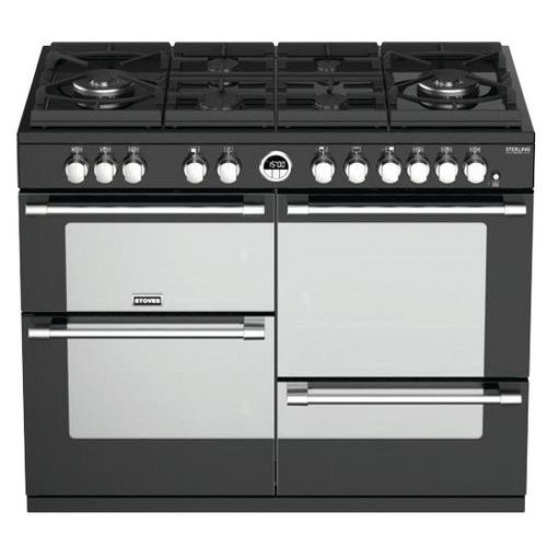 Piano de cuisson mixte STOVES-PSTERGL110DFBL-110 cm-Noir Piano de cuisson mixte STOVES-PSTERGL110DFBL-110 cm-Noir