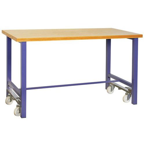 Etabli Mobile H980xl1500xp700 Mm Bleu Pigeon