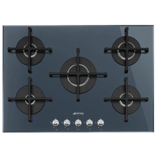 Table de cuisson gaz SMEG-PV175S2-74 cm-Noir Table de cuisson gaz SMEG-PV175S2-74 cm-Noir