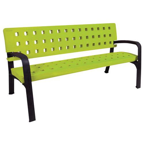 Banc Horizon - Mobilier d'extérieur Vert Acide Polyéthylène - 170cm Largeur - Design Moderne et Durable