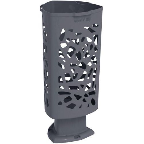 Poubelle Vienne Polyéthylène Gris 57.7L - Robuste et Durable - Idéale Extérieur