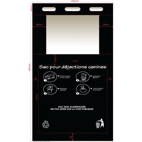 Sacs Pehd Noirs à Bretelles (50x100)